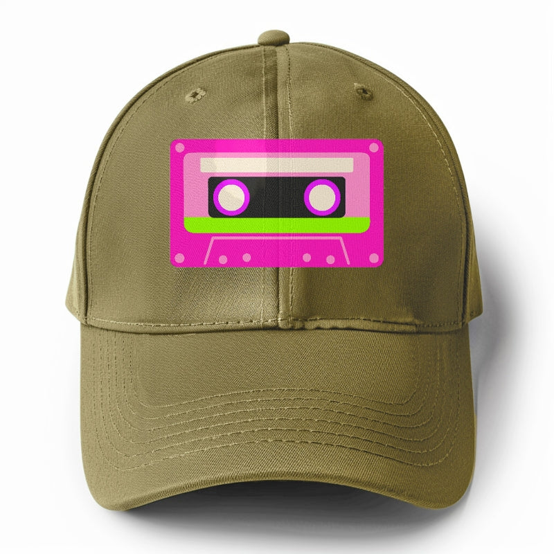 Retro 80s Cassette Pink Hat