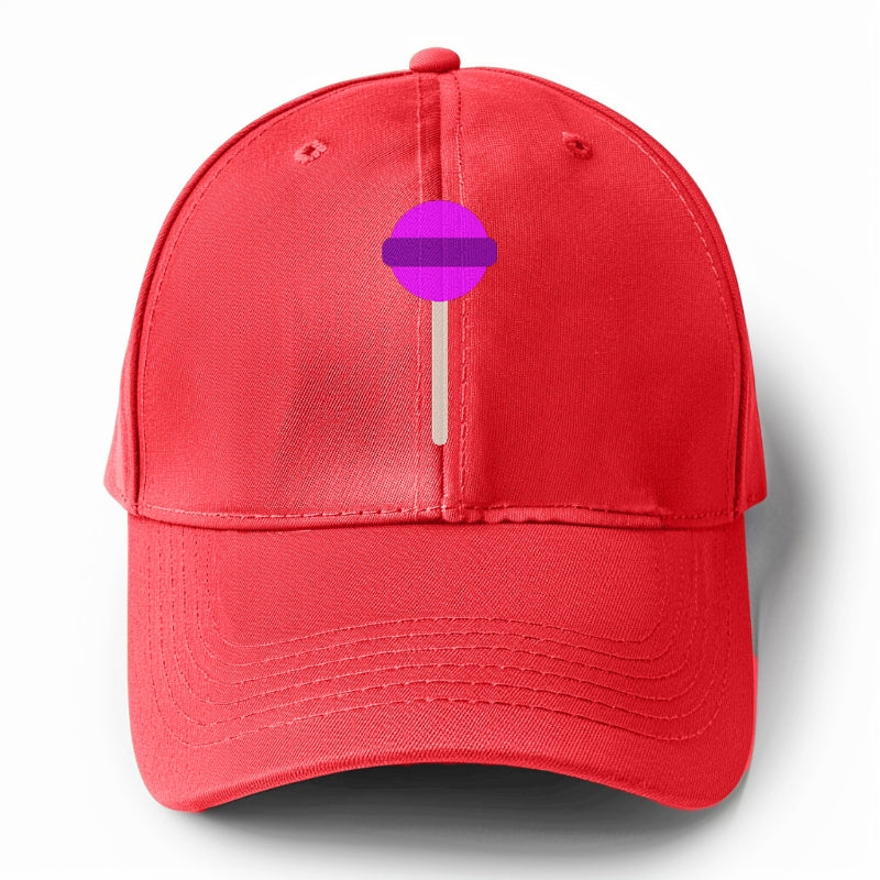 Retro 80s Lollipop Purple Hat