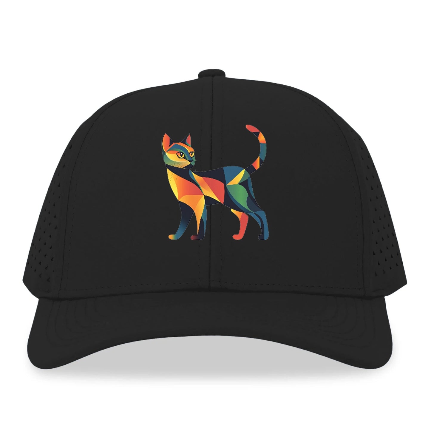 Vibrant Geometric Cat Hat