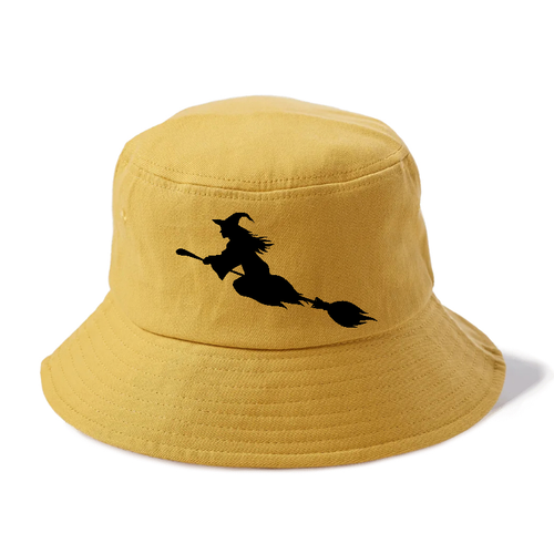 Witch On Broom 1 Bucket Hat