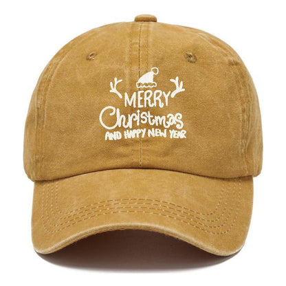 Merry Christmas And Happy New Year Hat