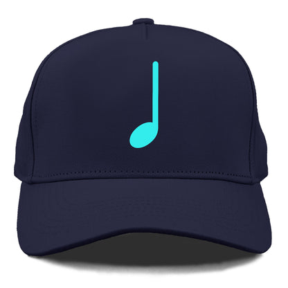 Retro 80s Music Note Blue Hat