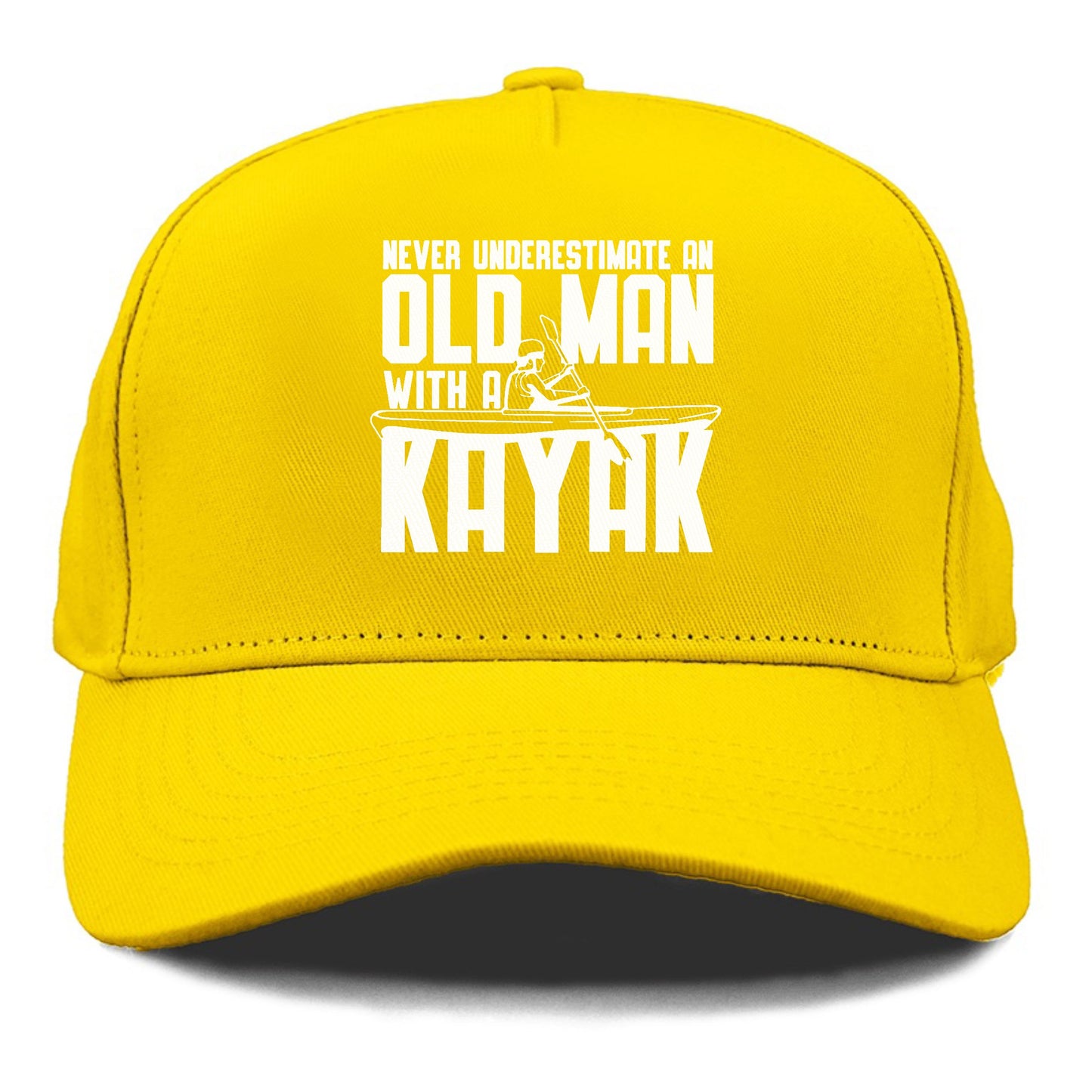 never underestimate an old man with a kayak!! Hat