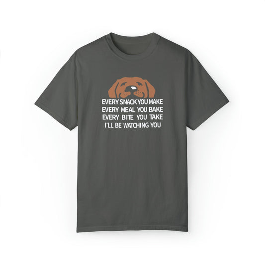 Canine Companion: The Watchful Eye T-Shirt for Dog Lovers - Pandaize