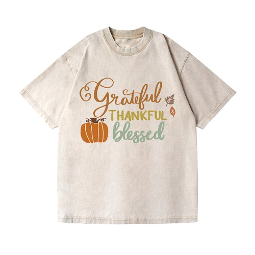 Grateful Thankful Blessed Vintage T-shirt