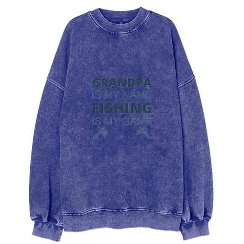 Grandpa Is My Name Vintage Sweatshirt