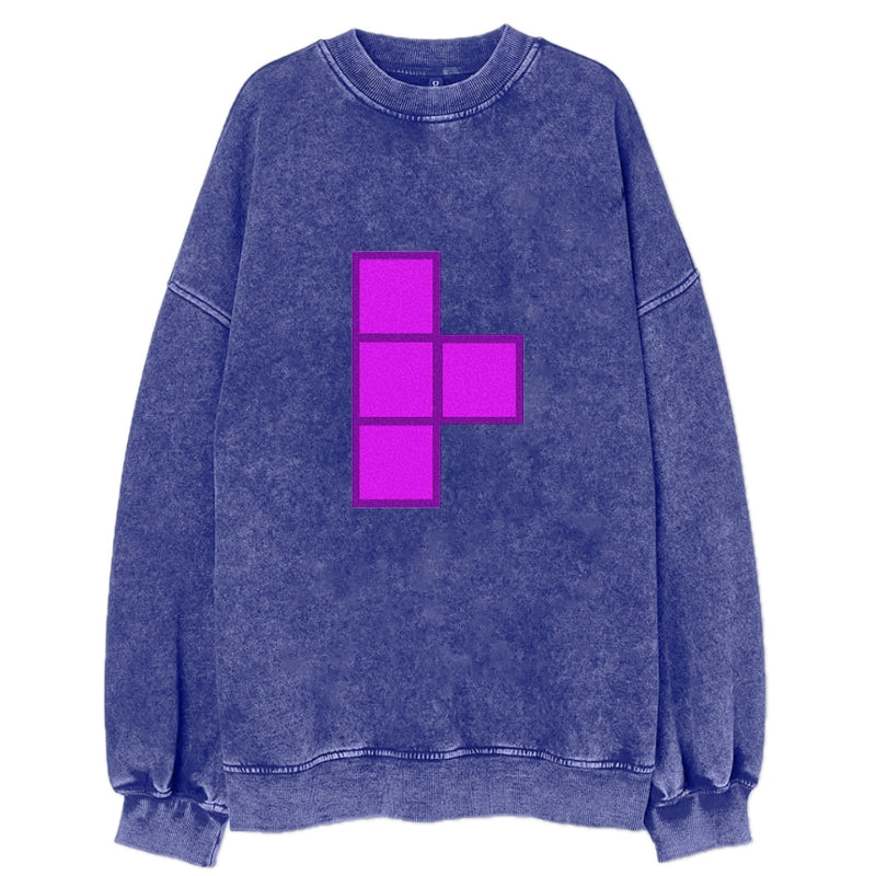 Retro 80s Tetris Blocks Purple Hat