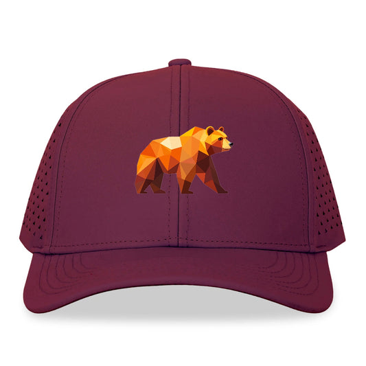 Geometric Bear on the Move Hat