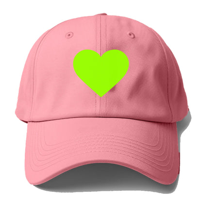 Retro 80s Heart Green Hat