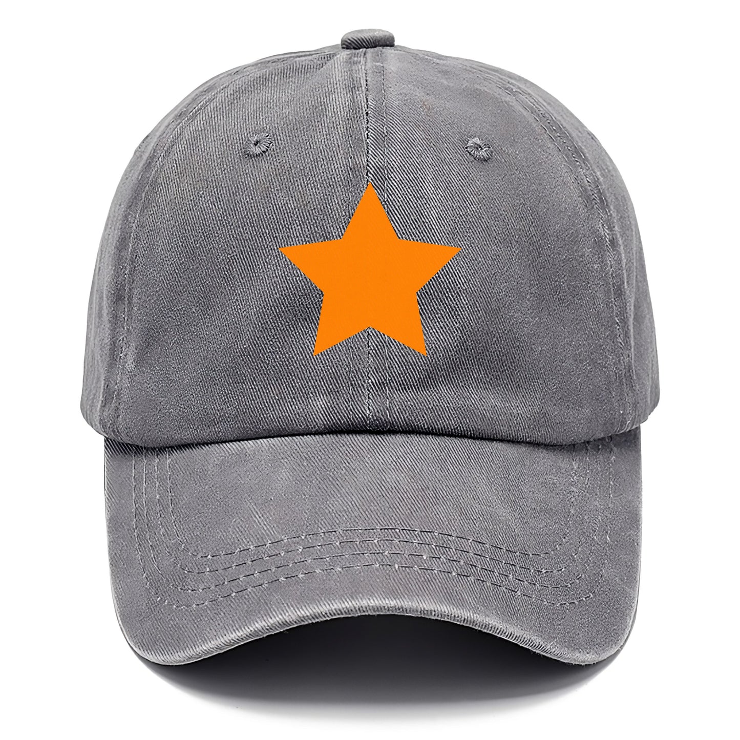 Retro 80s Star Orange Hat