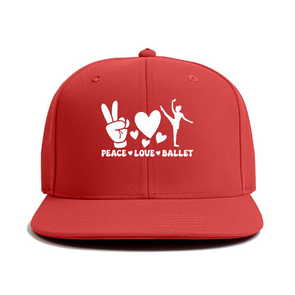 peace love ballet Hat