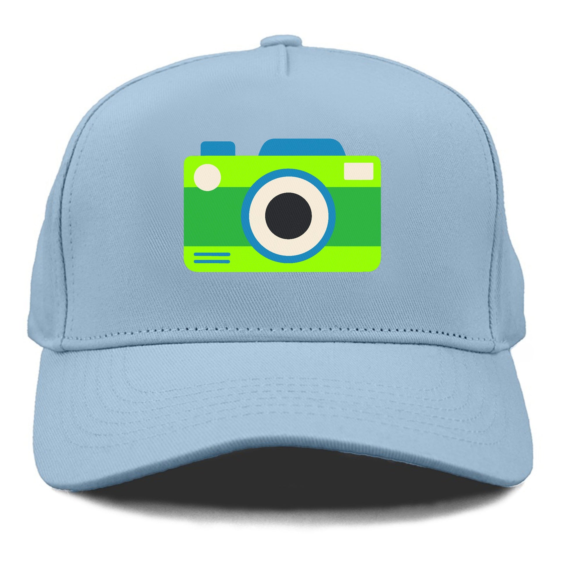 Retro 80s Camera Green Hat