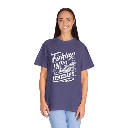 Revitalize Your Spirit with Every Cast: Fishing Therapy T-Shirt