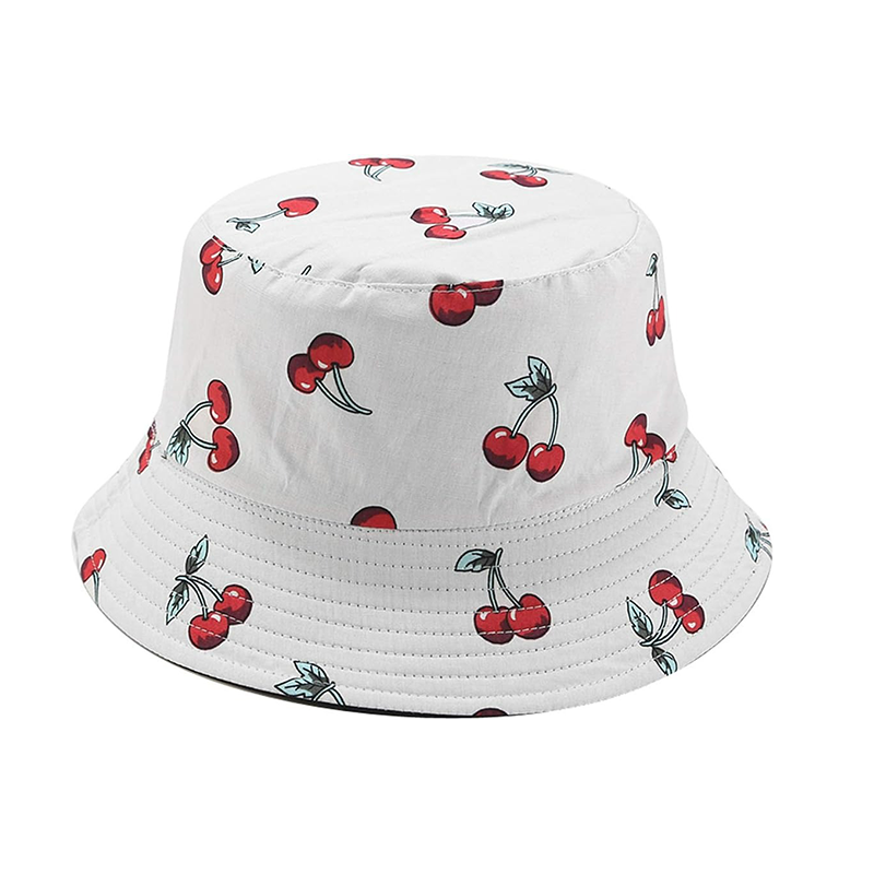 Pandaize Sombrero de cubo reversible con estampado unisex de doble cara 