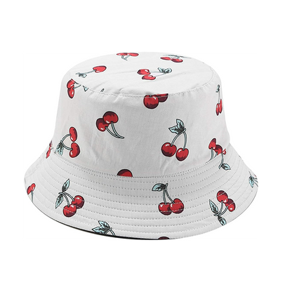 Pandaize Sombrero de cubo reversible con estampado unisex de doble cara 