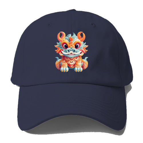 Cute Cny Dragon Baseball Cap For Big Heads