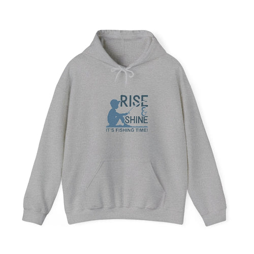 Rise & Shine It's Fishing Time Hooded Sweatshirt