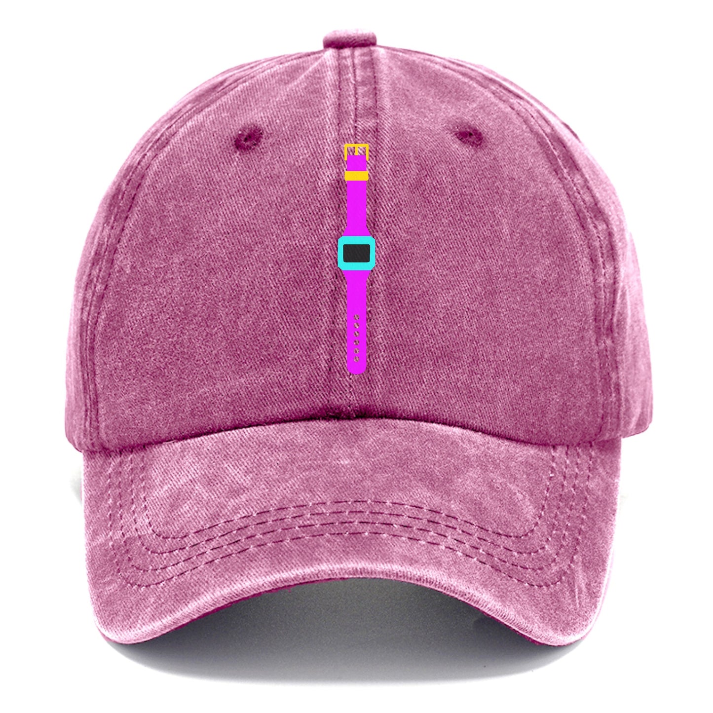 Retro 80s Watch Purple Hat