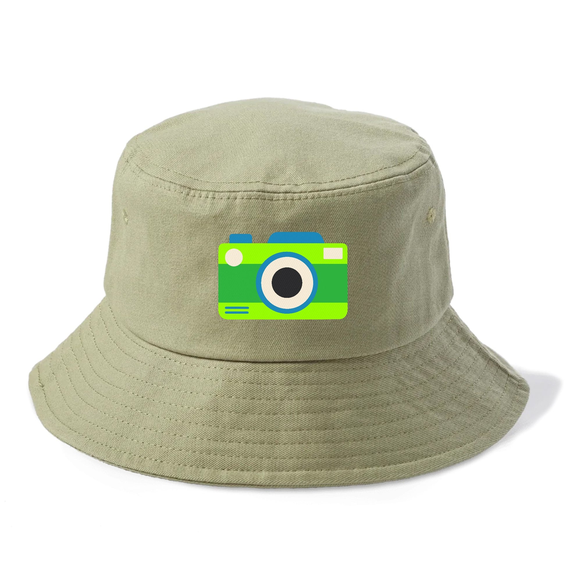 Retro 80s Camera Green Hat