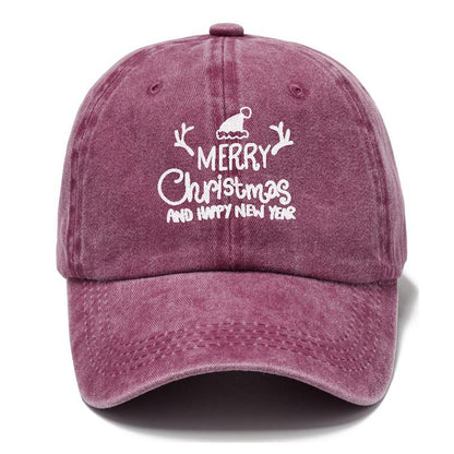 Merry Christmas And Happy New Year Hat