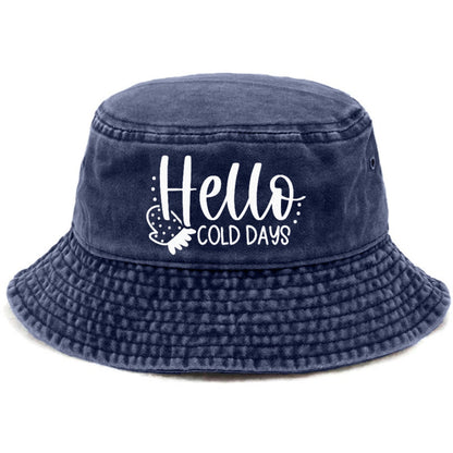 hello cold days Hat