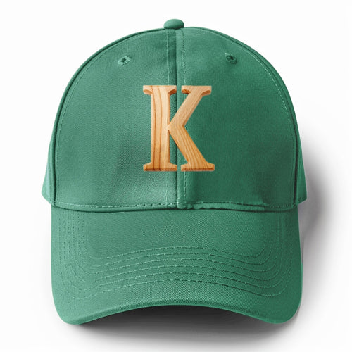 Letter K Solid Color Baseball Cap