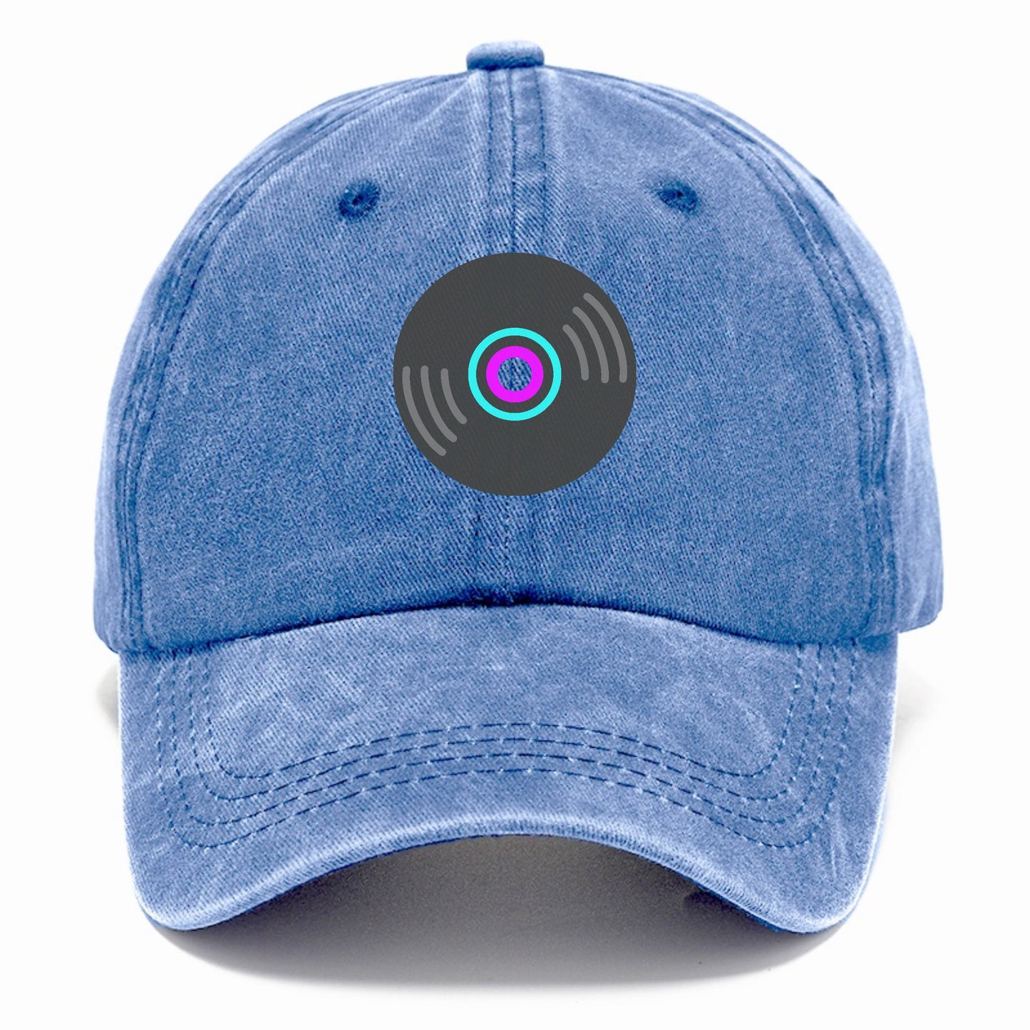 Retro 80s Record Blue Hat