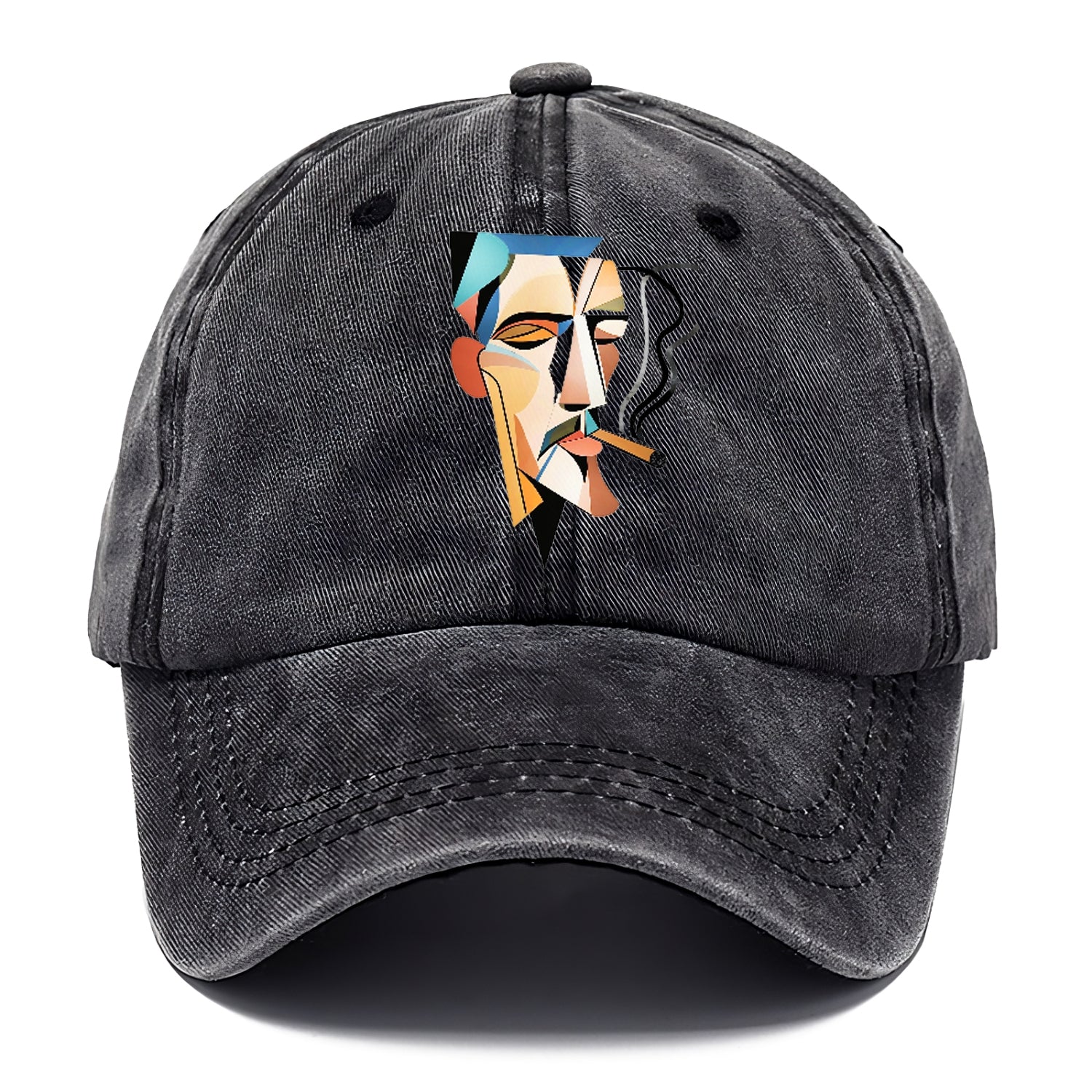 Abstract Smoking Man Hat