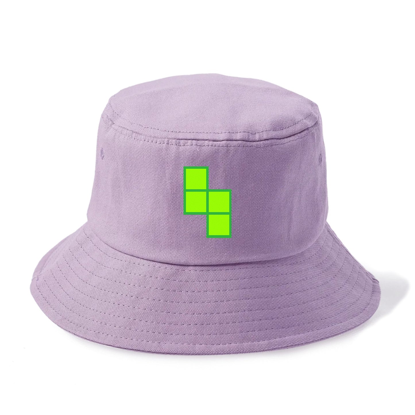 Retro 80s Tetris Blocks Green Hat