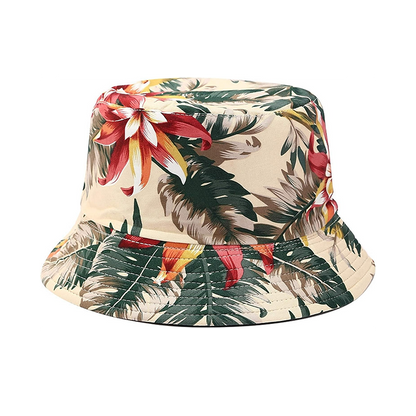 Pandaize Unisex Print Double-Side-Wear Reversible Bucket Hat