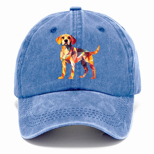 Geometric Dog Standing Classic Cap