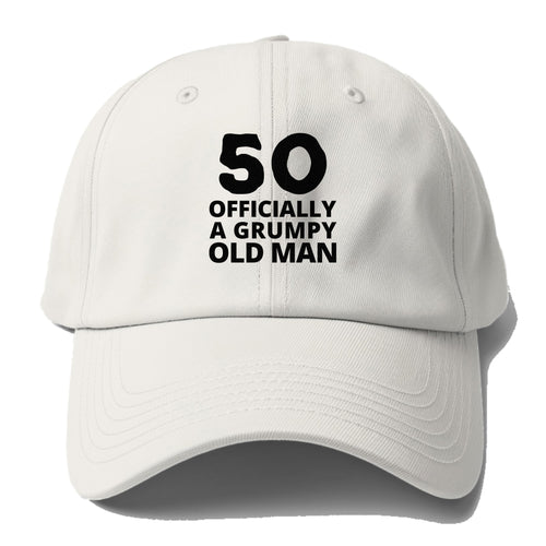 50 Officially A Grumpy Old Man Baseball Cap For Big Heads