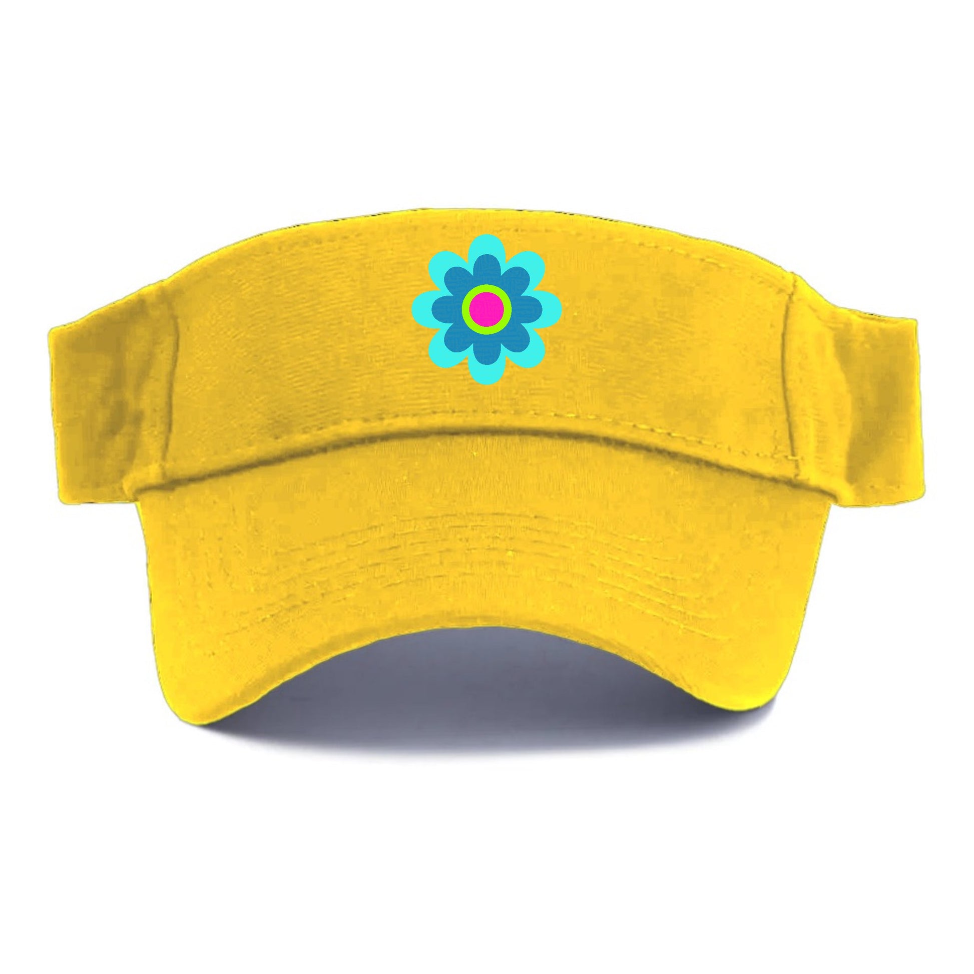 Retro 80s Flower Blue Hat