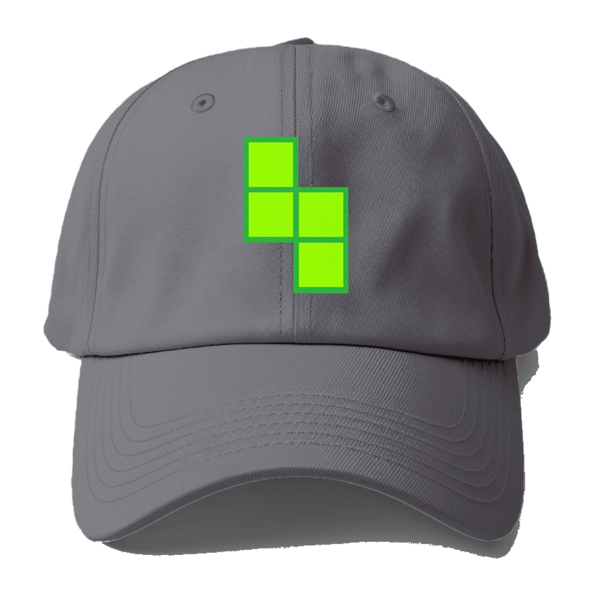 Retro 80s Tetris Blocks Green Hat