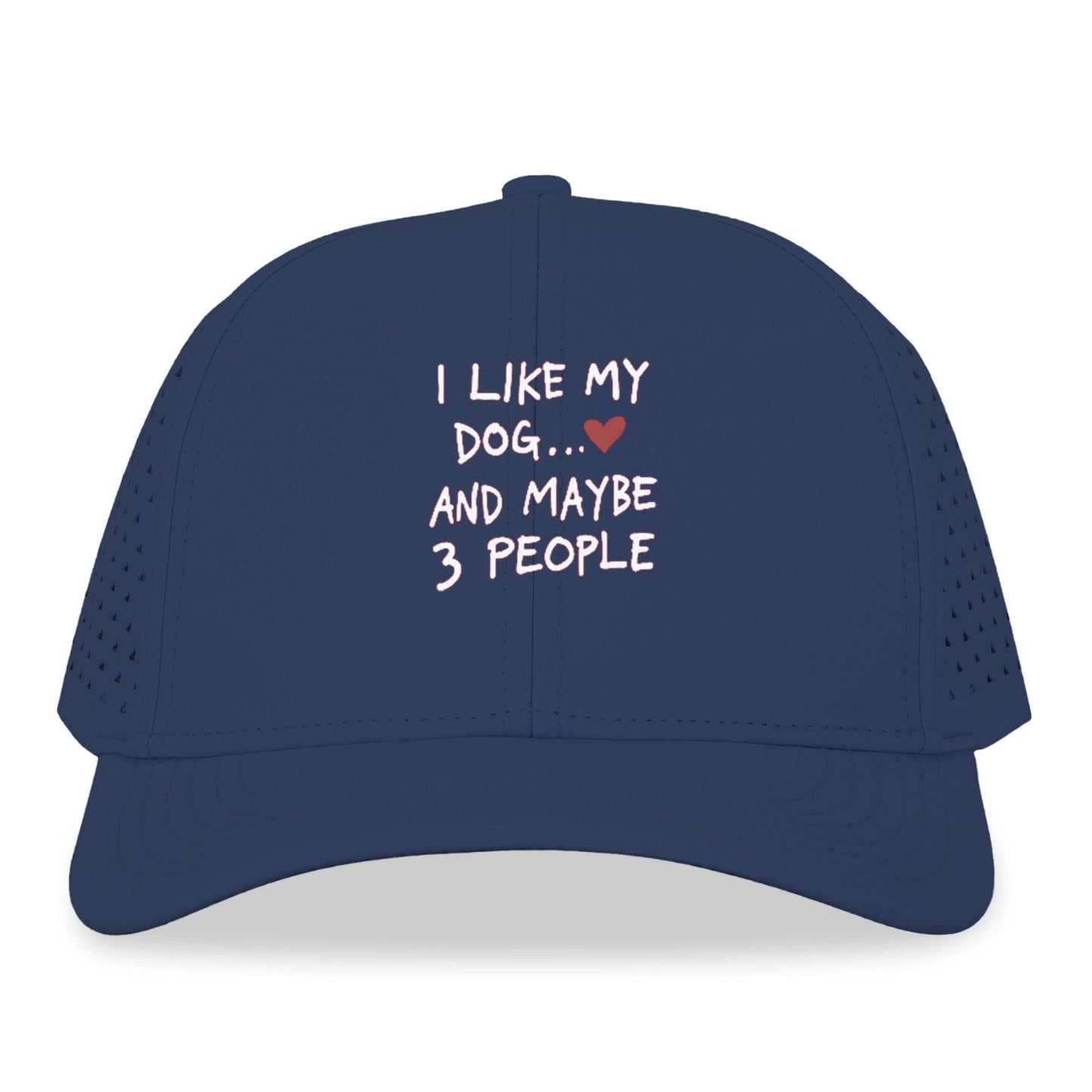 i like my dog and maybe 3 people Hat