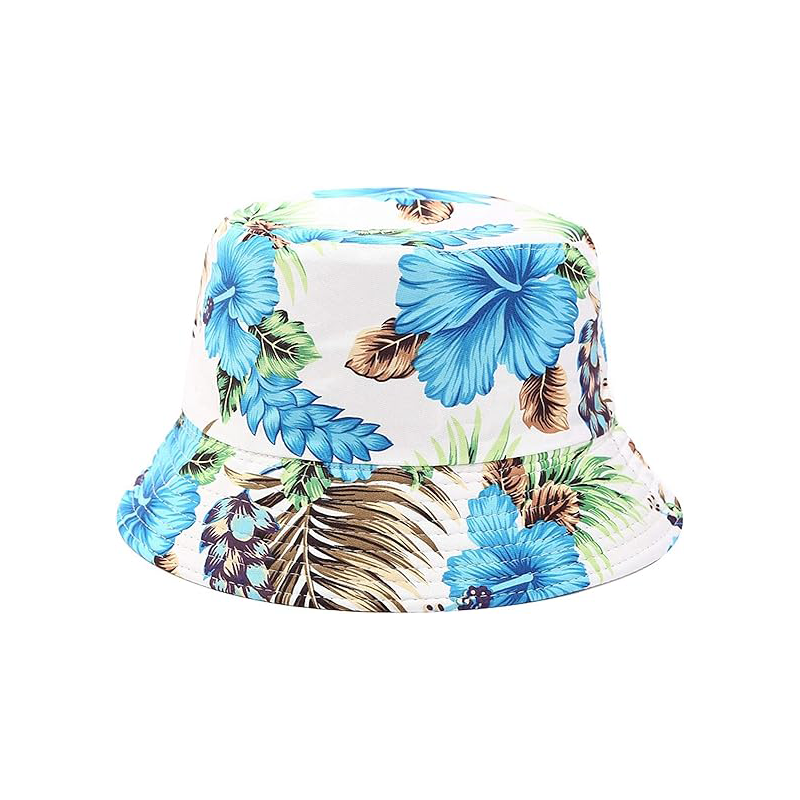 Pandaize Sombrero de cubo reversible con estampado unisex de doble cara 