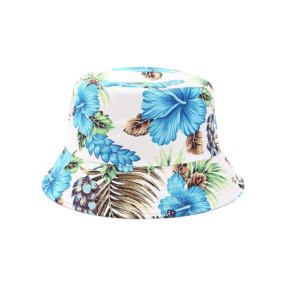 Pandaize Sombrero de cubo reversible con estampado unisex de doble cara 