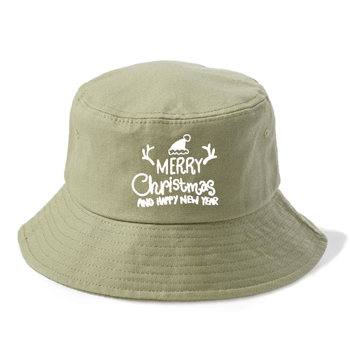 Merry Christmas And Happy New Year Bucket Hat