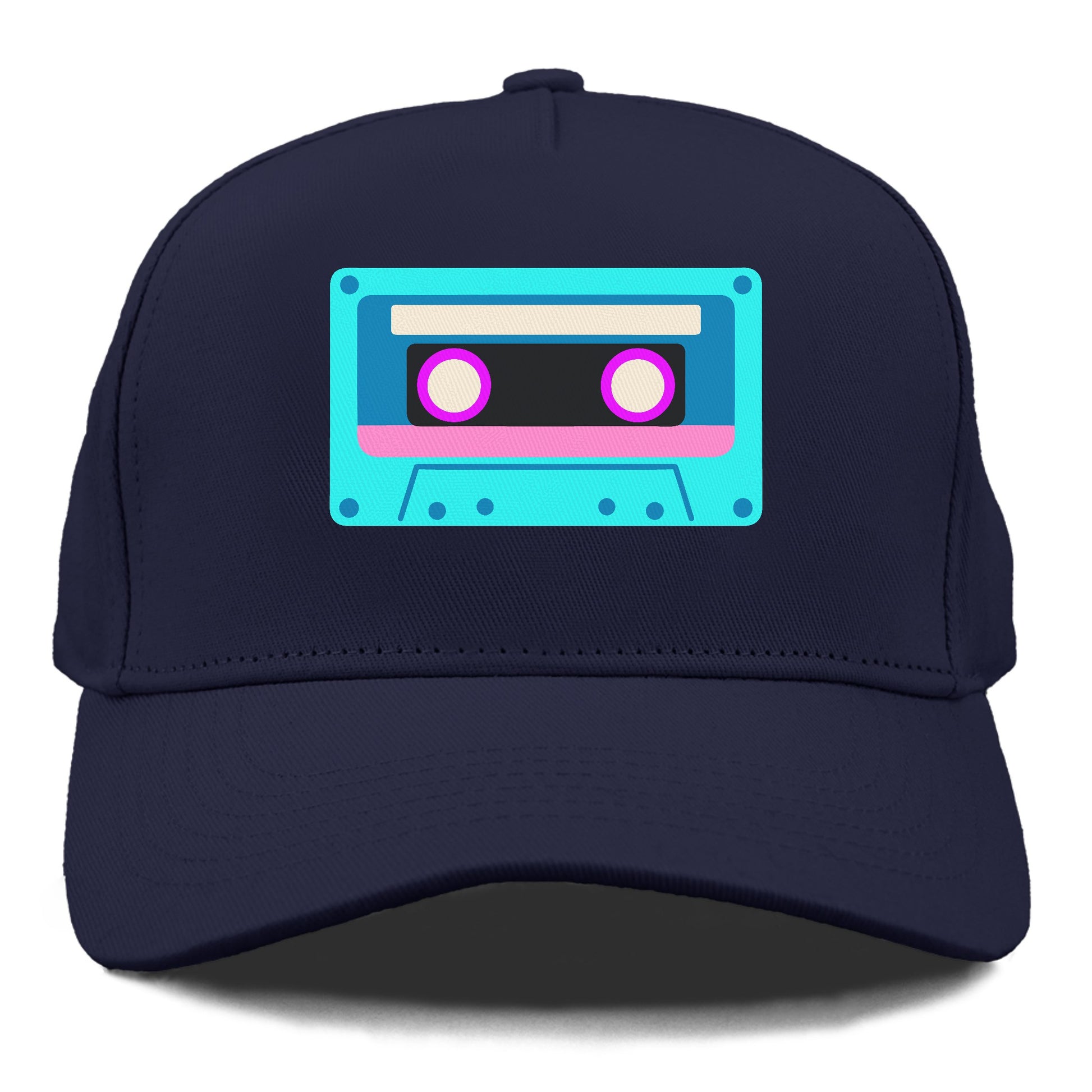 Retro 80s Cassette Blue Hat