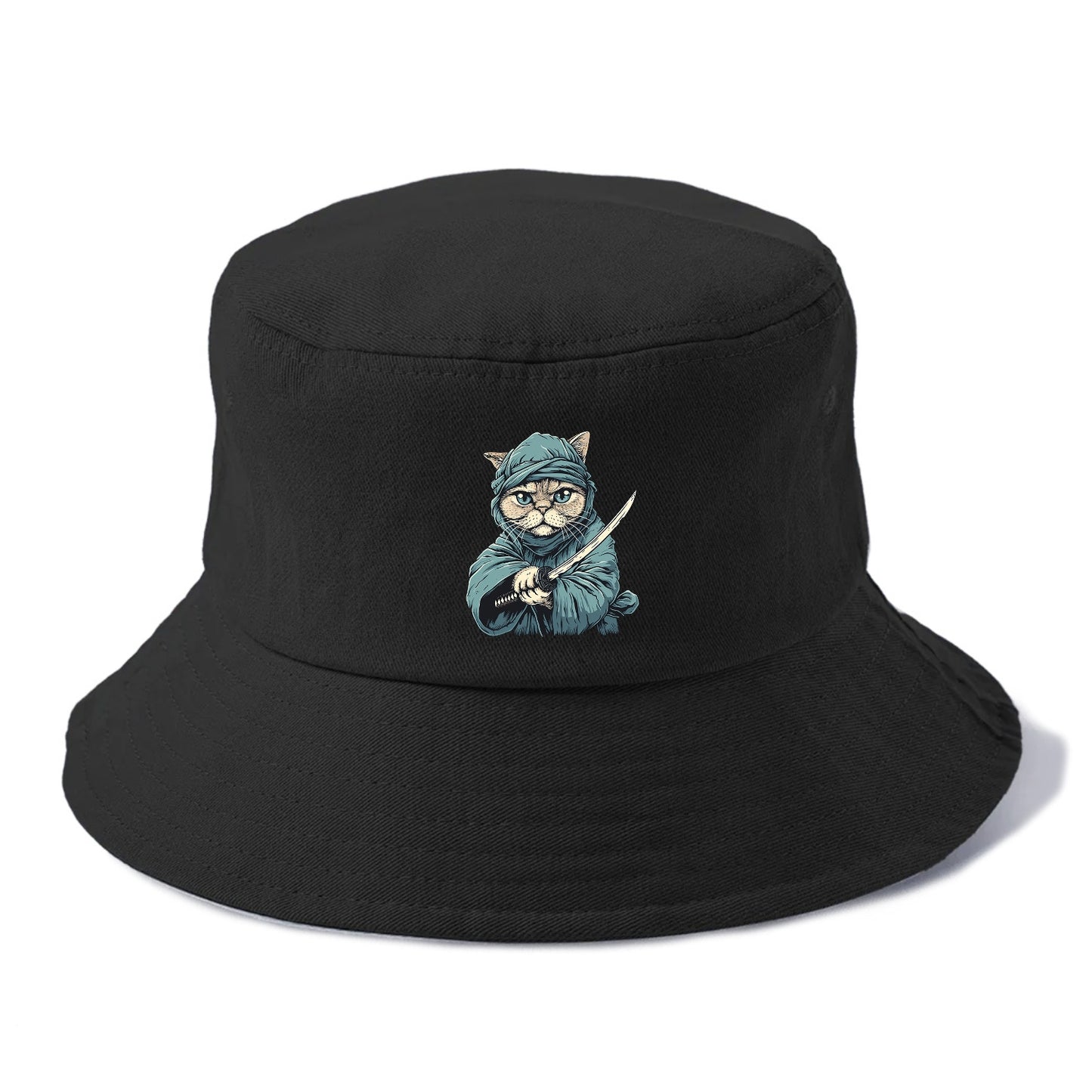 Ninja Cat Fierce Feline Warrior Hat