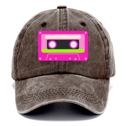 Retro 80s Cassette Pink Hat