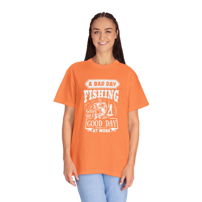 Embrace the Outdoors: A Tough Day Fishing Beats a Great Day at the Office T-shirt