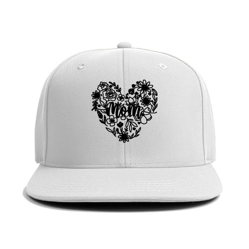 Mom Floral Heart Classic Snapback