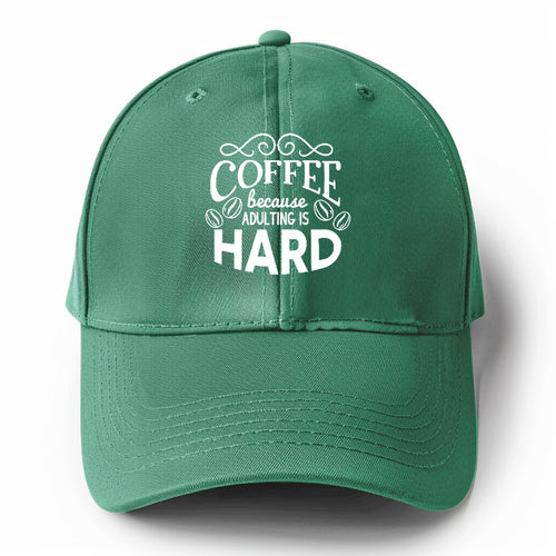 Caffeine Dreams: Sip, Smile, Stay Sane Solid Color Baseball Cap