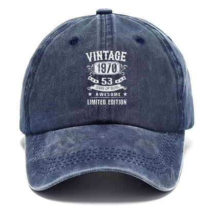 vintage 1970 53 years of being awesome limited edition Hat