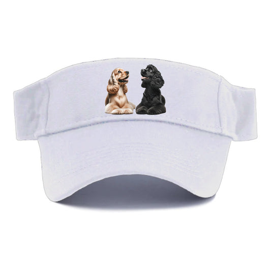 golden and black cocker spaniels Hat