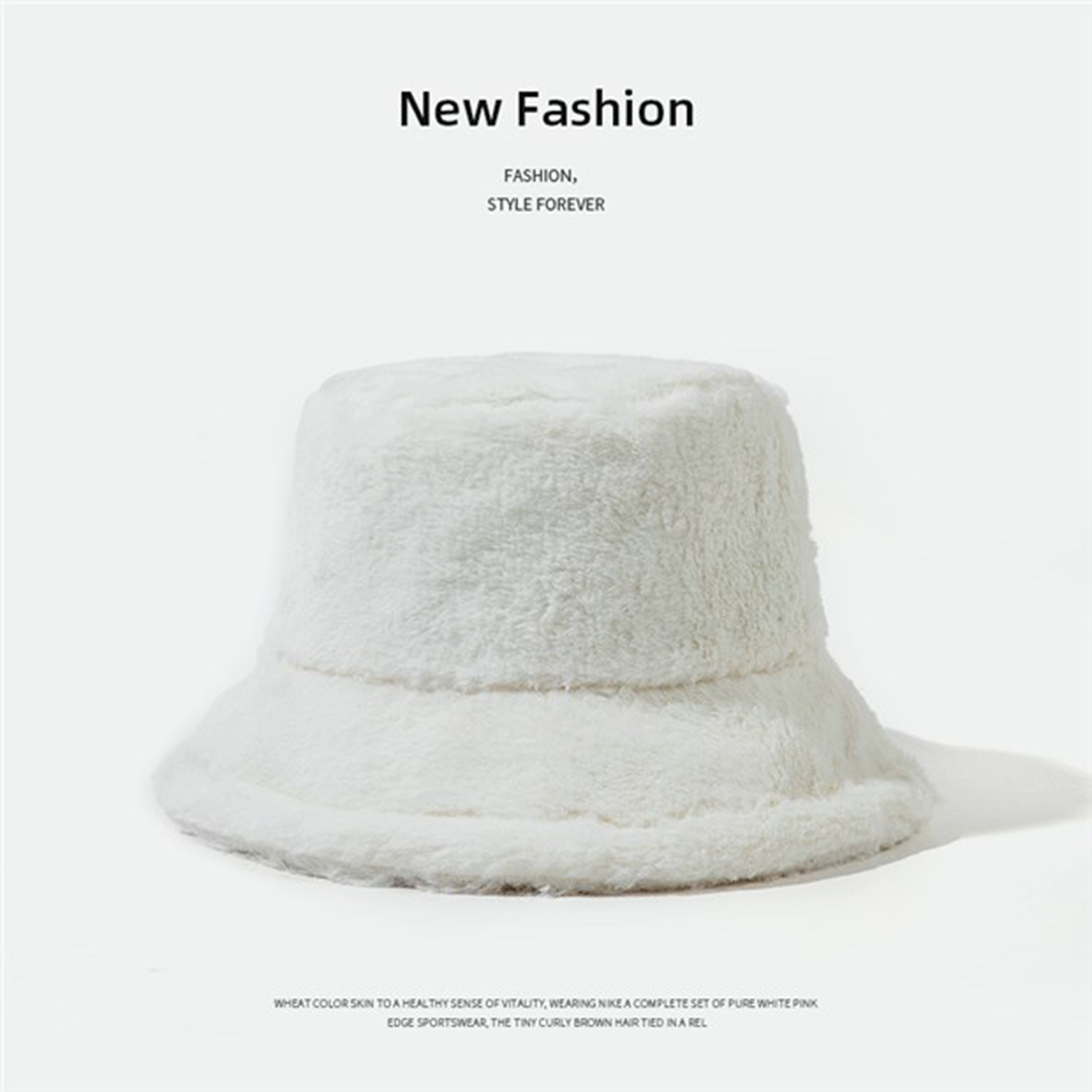 Faux Fur Bucket Hat - Sweet and Adorable, Plush and Versatile Fisherman Hat  for Extra Warmth
