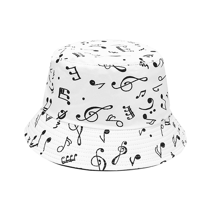 Pandaize Unisex Print Double-Side-Wear Reversible Bucket Hat