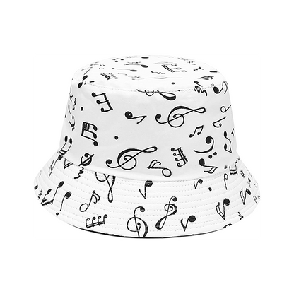 Pandaize Unisex Print Double-Side-Wear Reversible Bucket Hat