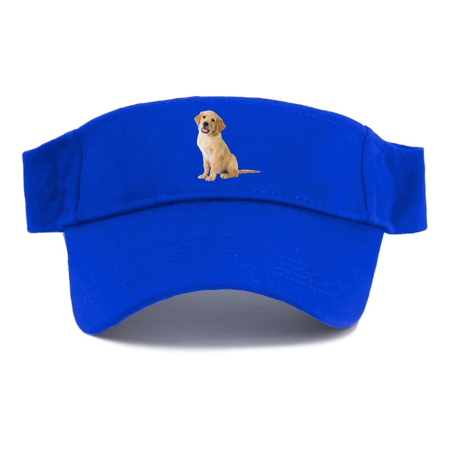 Playful golden pup with a cheerful expression Hat